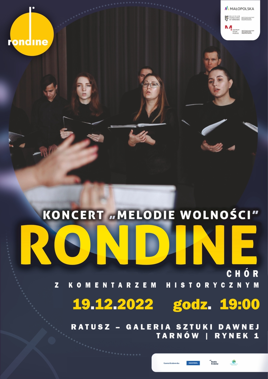 Plakat koncertu "Melodie wolności"